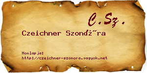 Czeichner Szonóra névjegykártya